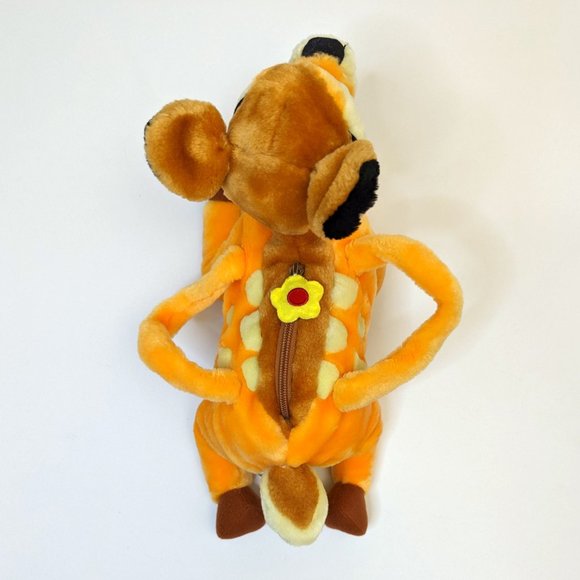 Disney Store Bambi Authentic Ladies Purse Toy Deer Plush Bag Soft Cute Flowers - Picture 4 of 7